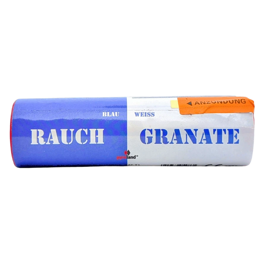 Doppel Rauchgranate - Blau/Weiß