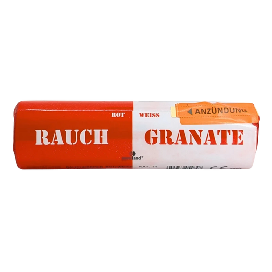 Doppel Rauchgranate - Rot/Weiß