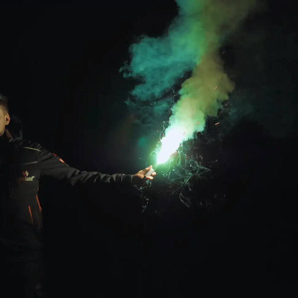Breslauer Handfeuer - Bengalo grün