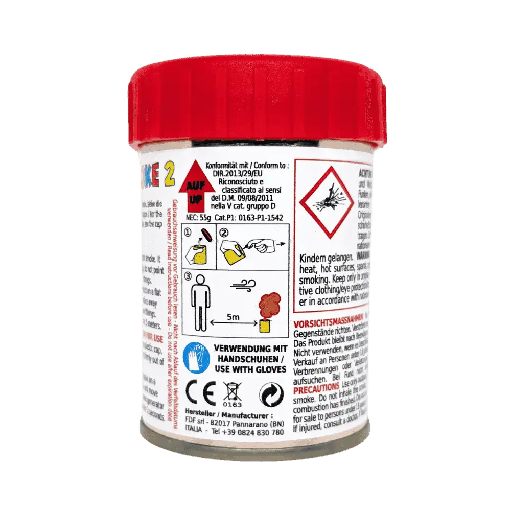 Mr. Smoke 2 Rauchtopf Produktfoto in der Farbe rot vor transparentem Hintergrund