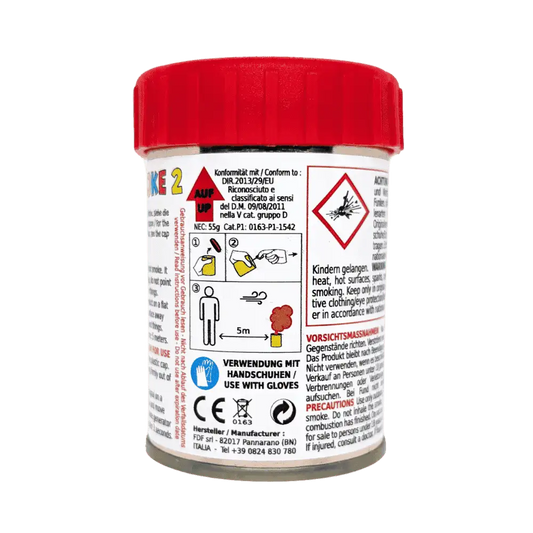 Mr. Smoke 2 Rauchtopf Produktfoto in der Farbe rot vor transparentem Hintergrund