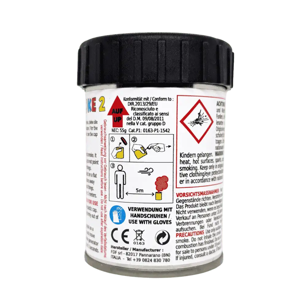 Mr. Smoke 2 Rauchtopf Produktfoto in der Farbe schwarz vor transparentem Hintergrund 