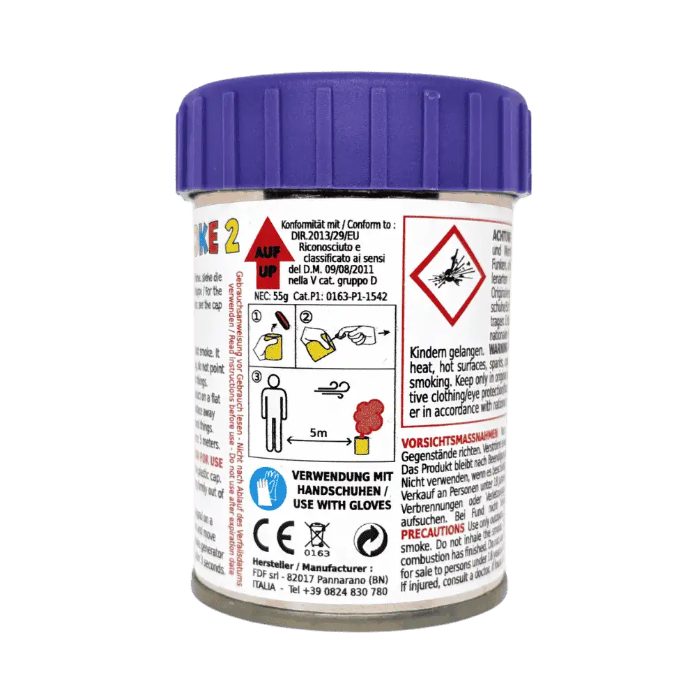 Mr. Smoke 2 Rauchtopf Produktfoto in der Farbe violett vor transparentem Hintergrund