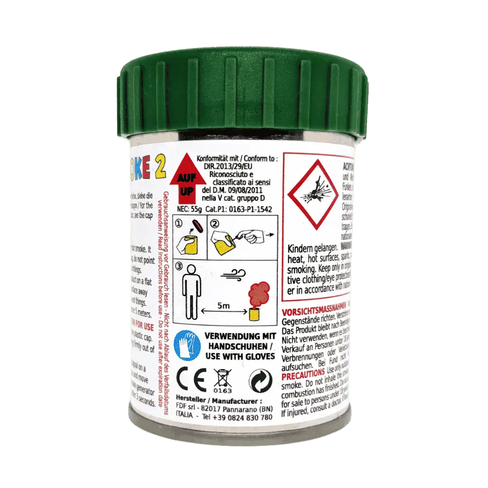 Mr. Smoke 2 Rauchtopf Produktfoto in der Farbe grün vor transparentem Hintergrund