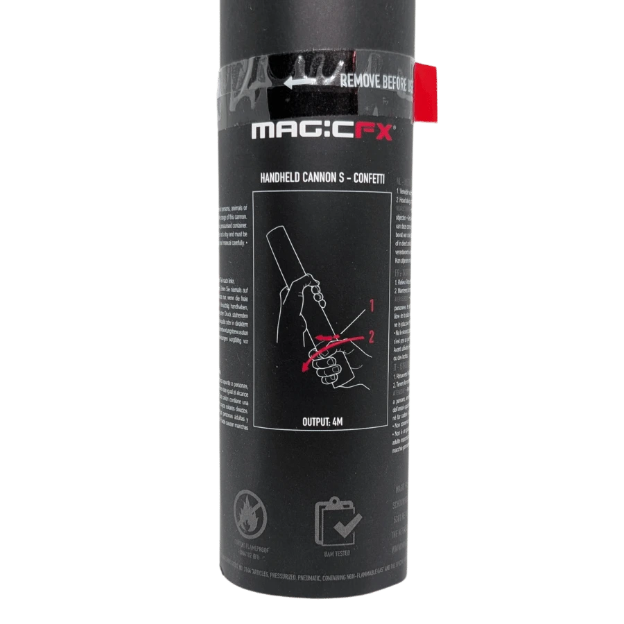 MagicFX Konfettikanone  - Silber Metallic